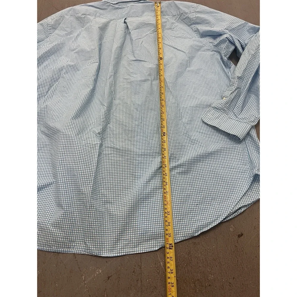 Polo Ralph Lauren Men's‎ L Long Sleeve Classic Button Down Size 3XLT Aqua/White